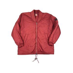 Free People Movement Midnight Moon Solid Bomber Jacket Oversized Small Oxblood